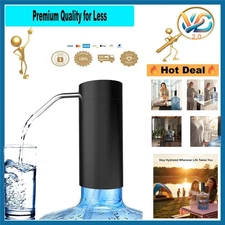 Electric Water Dispenser Pump 5 Gallon USB Rechargeable, Touch-Activated