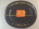 Prue Cooper Studio Pottery Slipware Platter Whither Thou Goest Earthenware Dish — photo 1