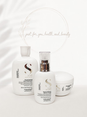 Alfaparf SDL Diamond Low Shampoo 250ml All in One Fluid 125ml Maske 200ml