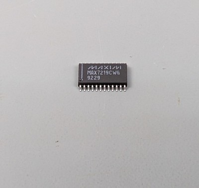(2) SPI to LED Display Driver ICs (7 Seg, Bar-Graph, etc) Maxim MAX7219CWG
