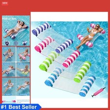 4 Pack Inflatable Pool Floats Water Hammock Lounge Chair Drifter Adult Summer