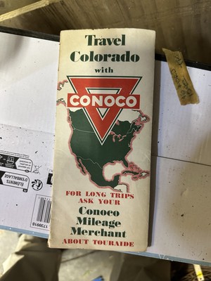 vintage travel brochure from Conoco, promoting travel in Colorado