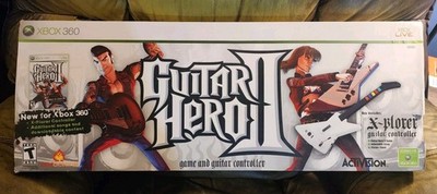 Guitar Hero 2 Xbox 360 Wired USB Xplorer Controller With Box & Guitar Custom Job