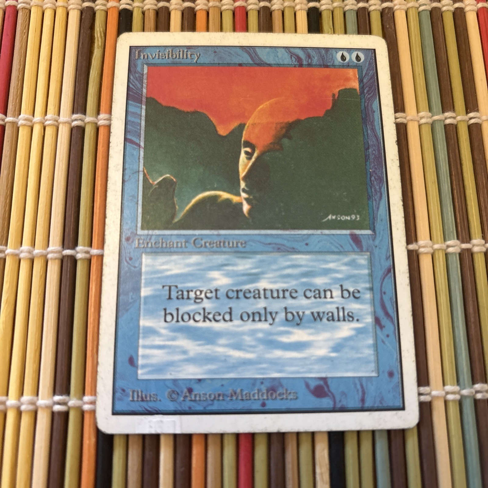 Invisibility Blue Common Unlimited Edition MTG LP Free Shipping