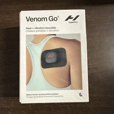 NEW Hyperice Venom Go Wearable Massager - Heat And Vibration - Black