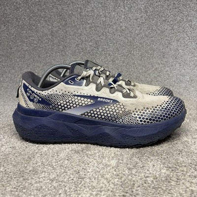 Brooks Caldera 6 Trail Running Shoes Sneaker Men Size 10.5 Navy Blue Grey Low
