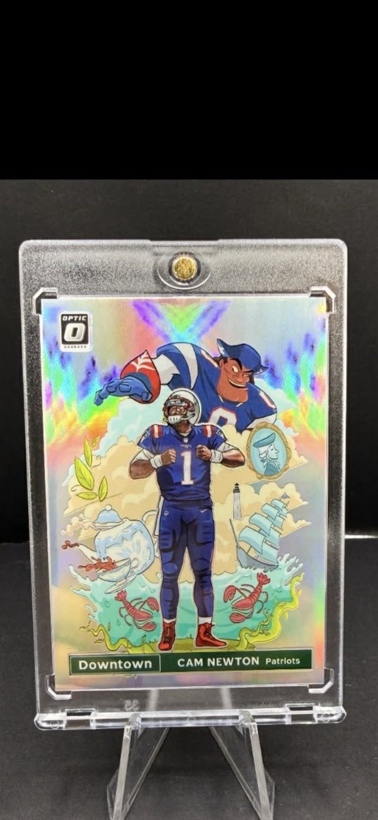 2020 Donruss Optic Cam Newton DOWNTOWN #DT12 New England Patriots
