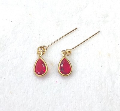 Dreamz Crystal-like Dangle Clear, Pink & Red Earrings Jewelry for 11.5'' doll