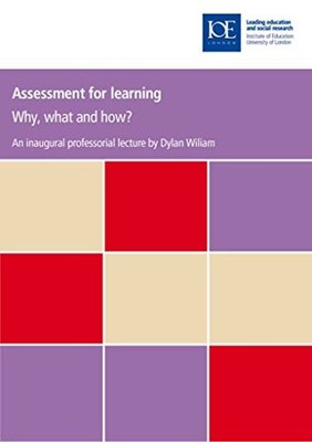 Assessment for learning: Why, what and how? (Inaugural Professor