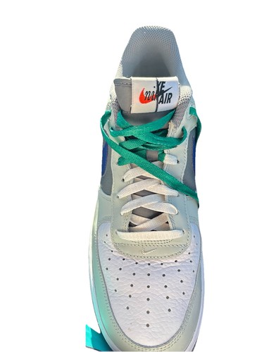 Taglia 10,5 - Nike Air Force 1 '07 LV8 Split - Argento chiaro Deep Royal FD2592-001 - Foto 7 di 21