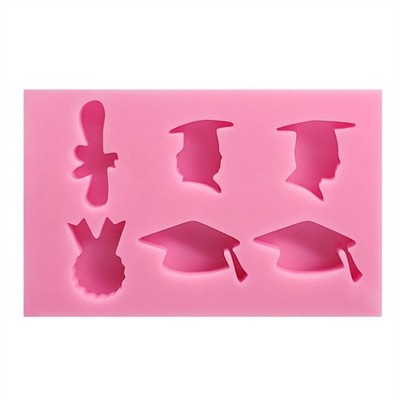 3D Graduation Cap Baking Mold Silicone Cake Decorating Tools Fondant Mould