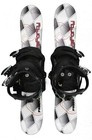 Snow Blades Skiboards 3 Strap Snowboard Bindings Panzer White X 75 Risers New