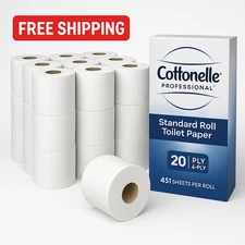 Cottonelle Professional 17713 Toilet Paper 2- Ply- 20 Rolls - 451 Sheets/Rolls