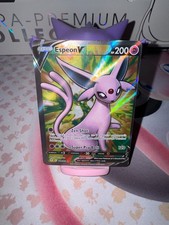 MISCUT! ERROR! Espeon V (Full Art) 179/203 SWSH07: Evolving Skies Holo - MINT