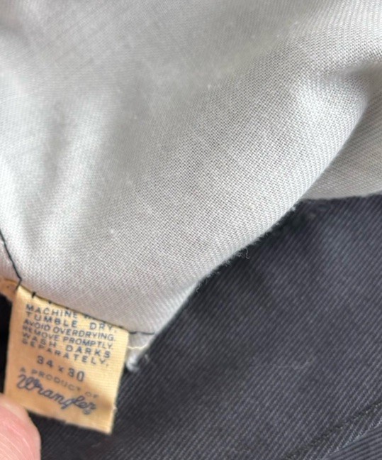 60s/70s Wrangler BACK BUCKLE Work Style Pants.34”/striaght Fit.talon