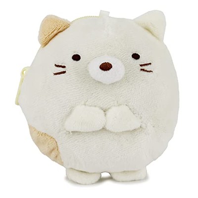 Sumiko Gurashi Cat Neck Strap Plush Coin Case Yellow SG 1484 YEL From Japan