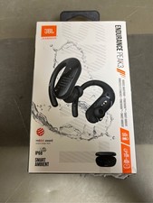 JBL Endurance Peak 3 Wireless Bluetooth Earhook Earbuds w/Charging Case Black