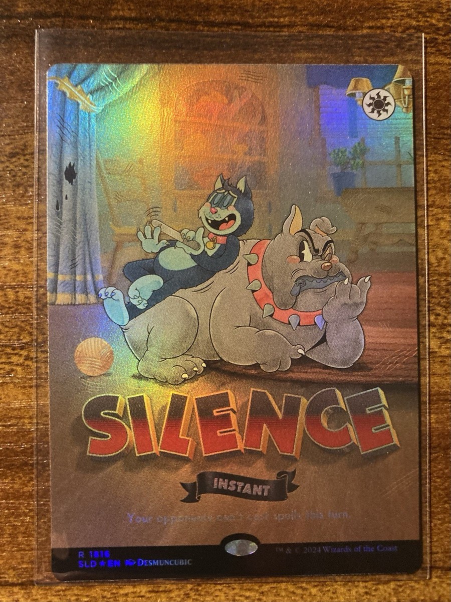 MTG✨SILENCE Borderless/Full Art 🌈 FOIL✨SLD Twisted Toons MINT