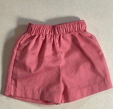 Vtg Buster Brown Shorts 6 to 9 Mo. Elastic Waist Pink Cotton/Poly Blend USA-Made