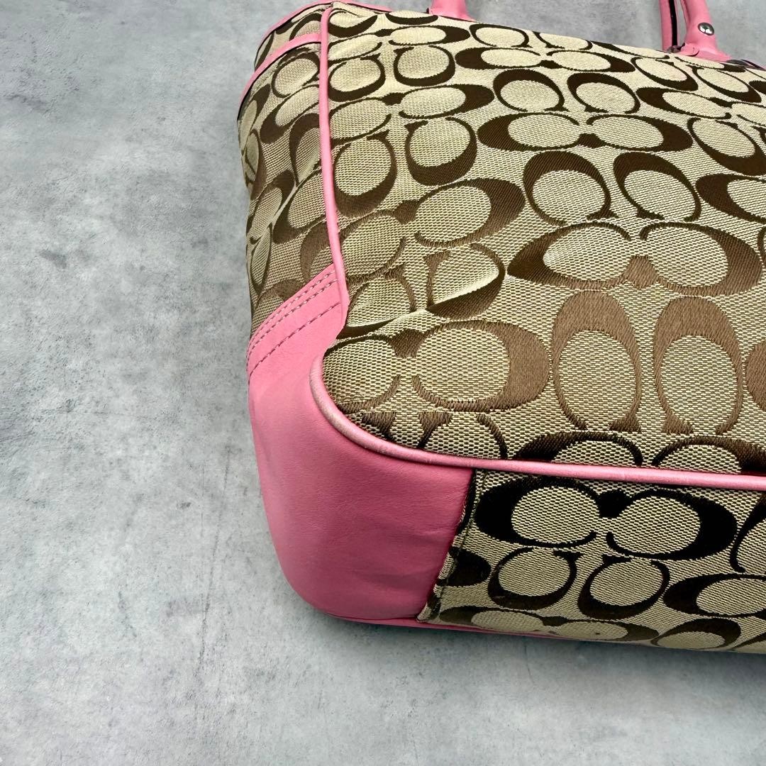 COACH Patchwork Flower Tote Bag Multicolor Leathe… - image 7