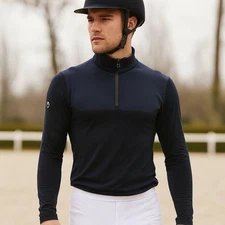 Cavalleria Toscana Tech Wool Long Sleeve Sweater Mens Medium Turtleneck Half Zip