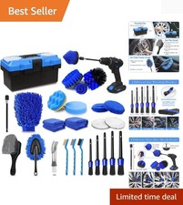 Complete Car Detailing Brush Set With 27 Essentials For Exterior Interior Care