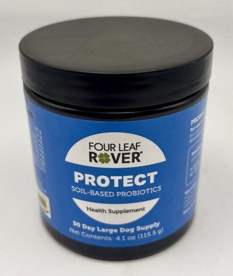 Four Leaf Rover Protect Probiotics For Dogs Natural Prebiotics Gut Health 30 Day