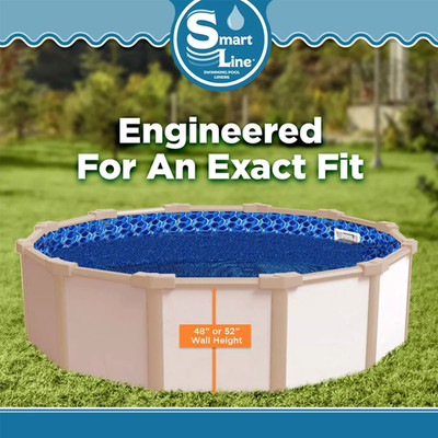 SmartLine Poseidon Overlap Round Above Ground Swimming Pool Liner - Choose Size