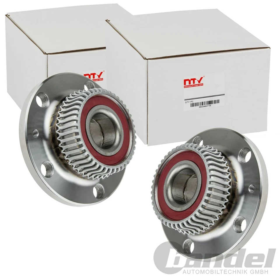 2X NTY RADLAGER-SATZ HINTEN BEIDSEITIG PASSEND FÜR AUDI A3 TT SEAT LEON TOLEDO