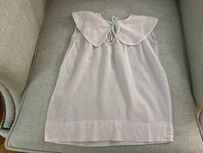 VTG 1923 Family Baby Girl Pink Sleeveless Long Dress w/ Smocking-Wide Collar