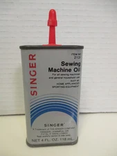 Vintage Handy Oiler Oil Can - SINGER SEWING MACHINE OIL (2131)