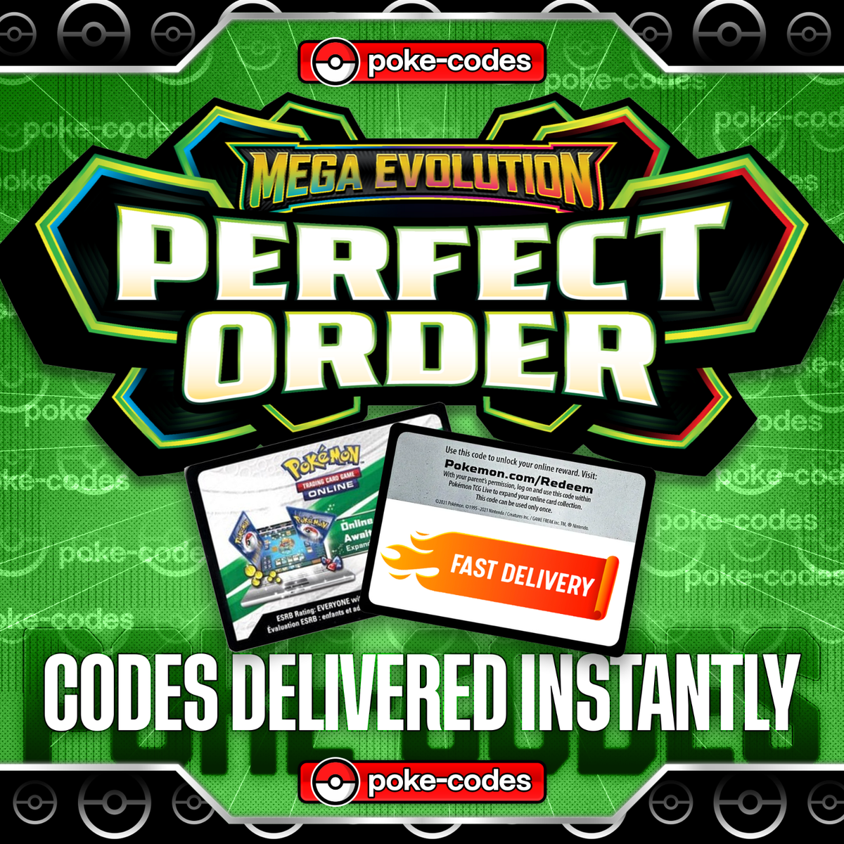 Pokemon - Perfect Order TCG Code Cards - INSTANT DELIVERY