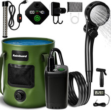 Portable Shower for Camping, 6000Mah Rechargeable Camp Shower Pump with Large Ca