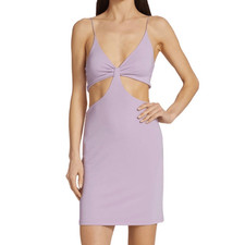 NWT Alice + Olivia cut out mini dress in lavender Size 10