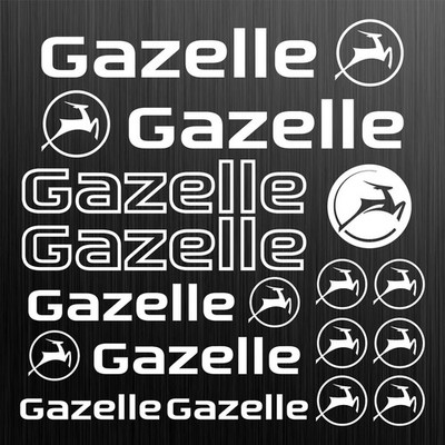 Gazelle aufkleber sticker decal fahrrad bike 15 Stücke Pieces