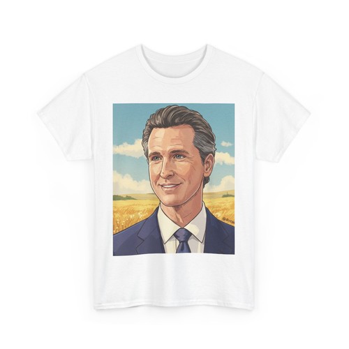 GAVIN NEWSOM CALIFORNIA STUDIO GHIBLI STYLE TEE T-SHIRT SHORT SLEEVE - Picture 8 of 45