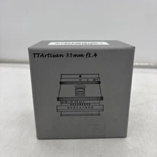 TTArtisan 35mm F1.4 Manual Focus Lens For Sony E-Mount APSC Cameras Silver