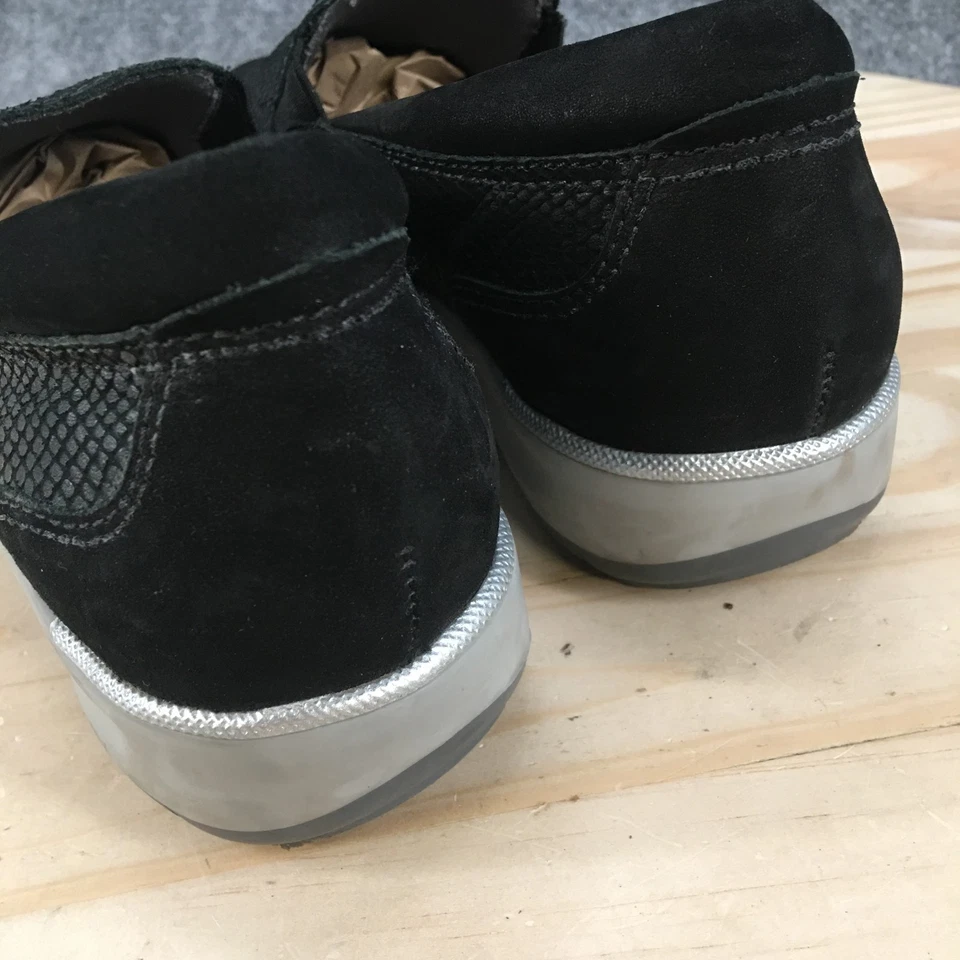 Walking Cradles Shoes Womens 8.5 M Black Slip On Sneakers Leather Comfort Low - Image 3 of 4