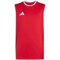 Koszulka Dla Dzieci adidas Entrada 26 Sleeveless Jersey Czerwona KB3937 116Cm