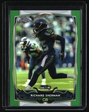 2014 Topps Chrome #97 Richard Sherman Green Refractor