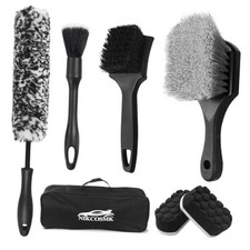 7Pcs Car Wheel Brush kit, Tire Brush, Wheel Cleaner Brush, Soft-bristled Rim