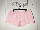 Women’s Shorts Size 20 Time And Tru Pink Denim Cutoff Distressed — photo 1