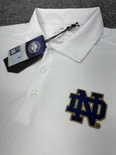 Notre Dame Fighting Irish Men  s Medium Antigua Polo Shirt NCAA Golf Performance