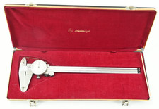 Vintage Mitutoyo Machinist Dial Caliper 8" W/ Case No. 505-627 Precision Tool
