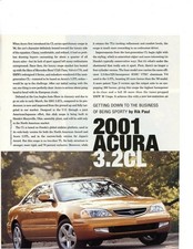 2001 ACURA CL 3.2 COUPE 2 PG Color Article