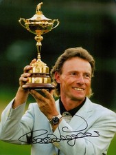 Bernhard Langer Hand Signed 10x8 Photo Ryder Cup Golf Autograph Memorabilia COA