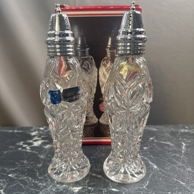Hofbauer Byrdes Tall Clear Salt & Pepper Shakers - MINT