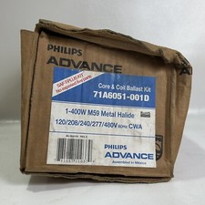 Philips Advance 71A6051-001D 1-400W M59 Metal Halide Core & Coil Ballast Kit