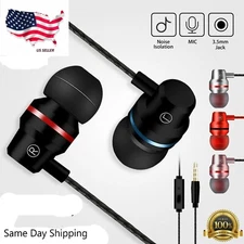 HIFI Super Bass Headset 3.5mm In-Ear Earphone Stereo Earbuds Headphone Wired