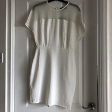 Missguided Cream Smart Work Dress Size 6